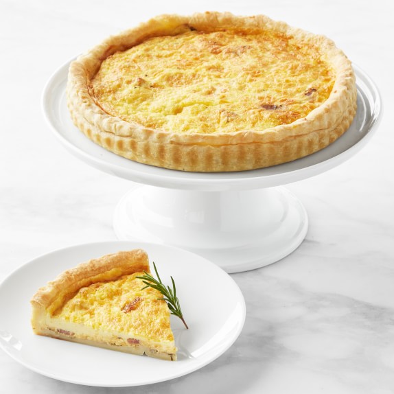 PieconicNY Bacon & Cheddar Quiche, 9" Williams Sonoma