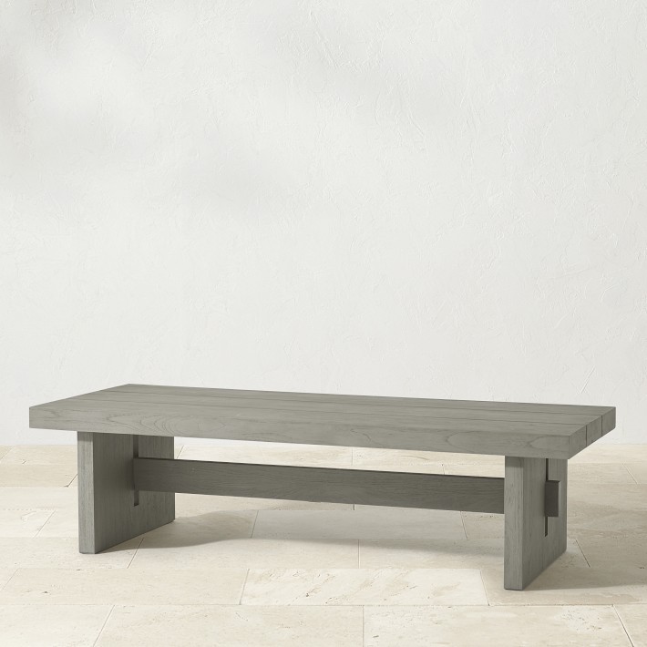 San Clemente Rectangle Coffee Table Patio Furniture Williams Sonoma