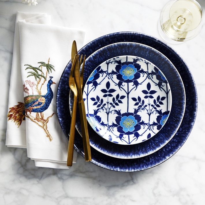 Cyprus Reactive Glaze Dinnerware Collection + Place Setting Williams Sonoma