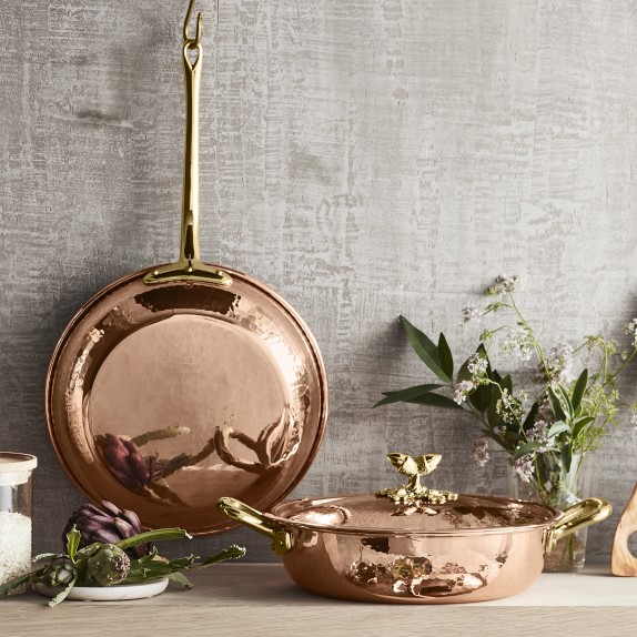 Ruffoni Historia Hammered Copper 11Piece Cookware Set with Olivewood