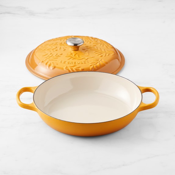 Le Creuset Enameled Cast Iron Olive Branch Braiser, 3 1/2Qt