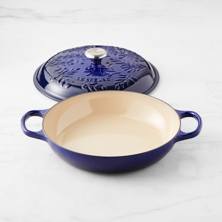 Le Creuset Enameled Cast Iron Olive Branch Braiser, 3 1/2Qt