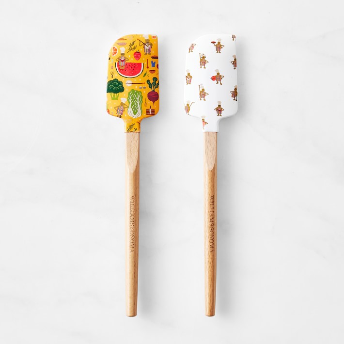 No Kid Hungry® Tools for Change Silicone FSC® Wood Spatula, Tiny Chef, Set of 2 Minis