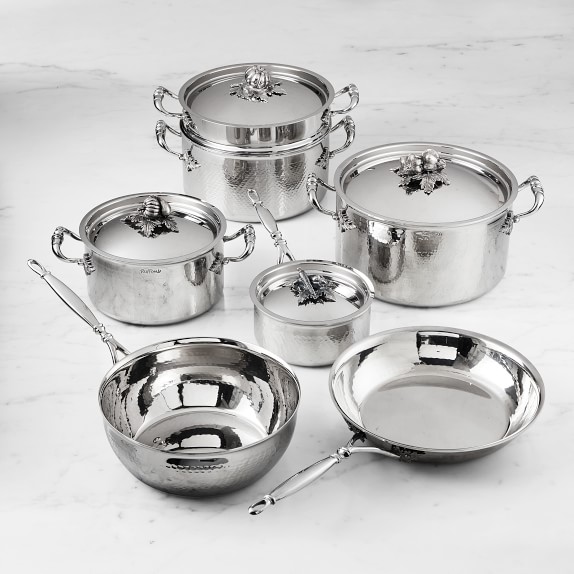 Ruffoni Opus Prima Hammered Stainless Steel 11Piece Cookware Set