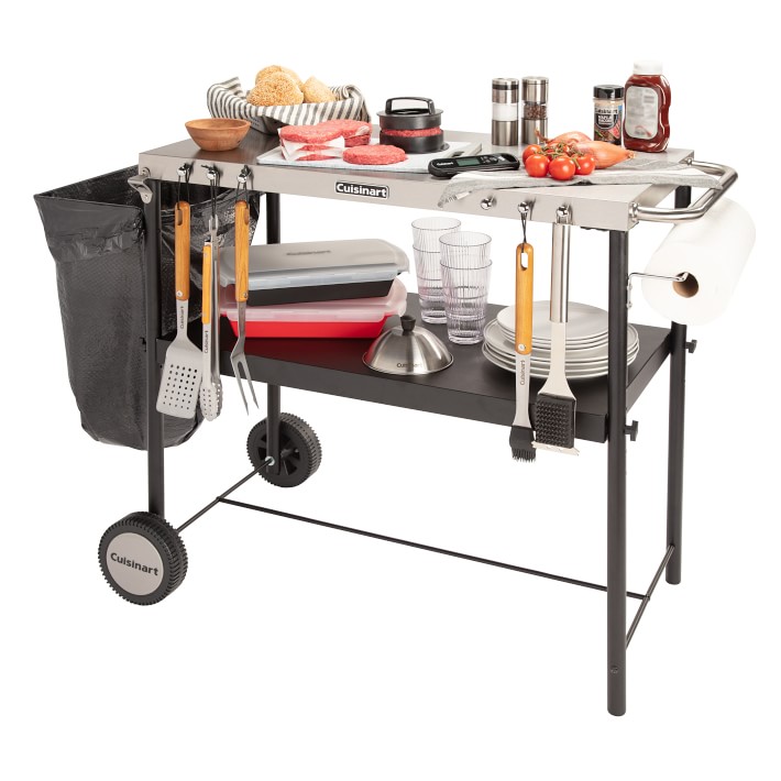 Cuisinart Outdoor BBQ Prep Cart Williams Sonoma