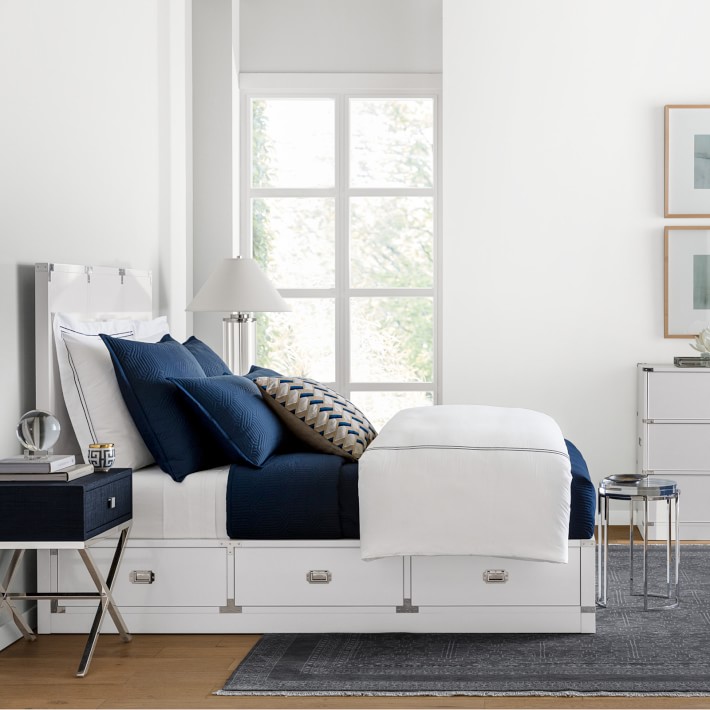 Campaign Storage Bed Luxury Beds Williams Sonoma