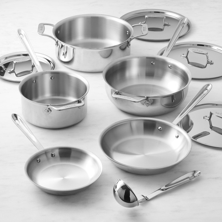 AllClad d5 StainlessSteel 10Piece Essential Cookware Set Williams