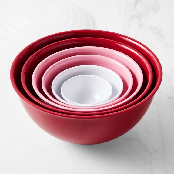 Melamine Mixing Bowls, Set of 6, Gradient Red Williams Sonoma