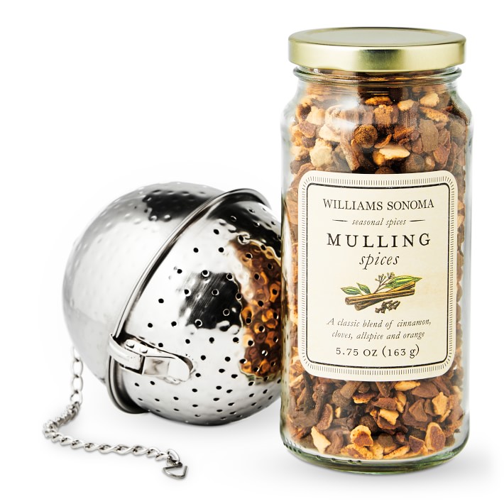 Mulling Spices and Hammered Mulling Spice Ball Gift Set Williams Sonoma