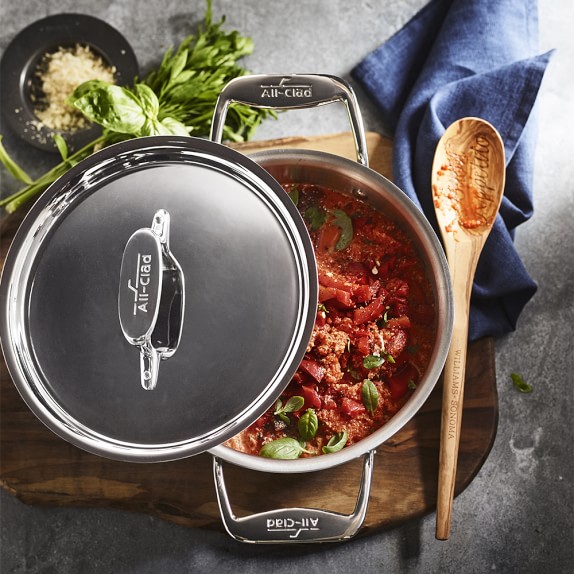 AllClad d5 StainlessSteel Round Dutch Oven Williams Sonoma