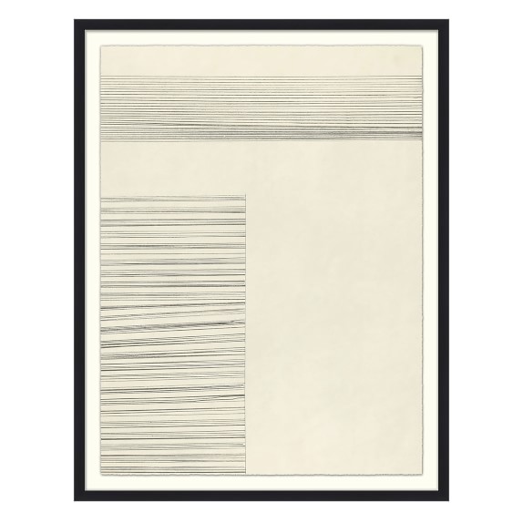 Graphite Grid Series | Large Wall Art | Williams Sonoma