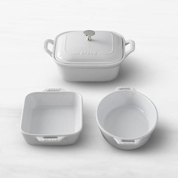 Staub Ceramic Stoneware 4Piece Bakeware Set Williams Sonoma