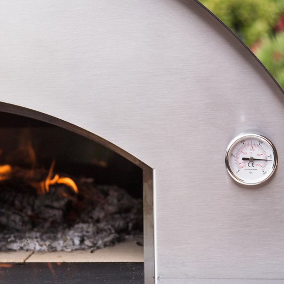 Fontana Forni Marinara Wood Fired Pizza Oven and Cart Williams Sonoma