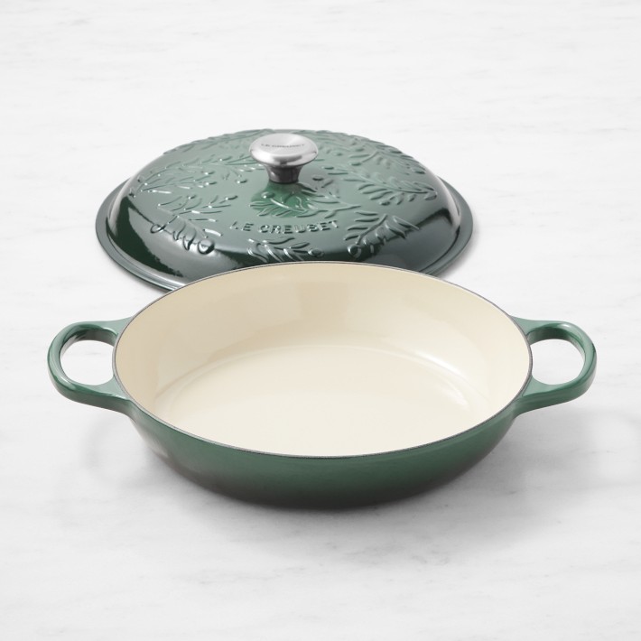 Le Creuset Enameled Cast Iron Olive Branch Braiser, 3 1/2Qt