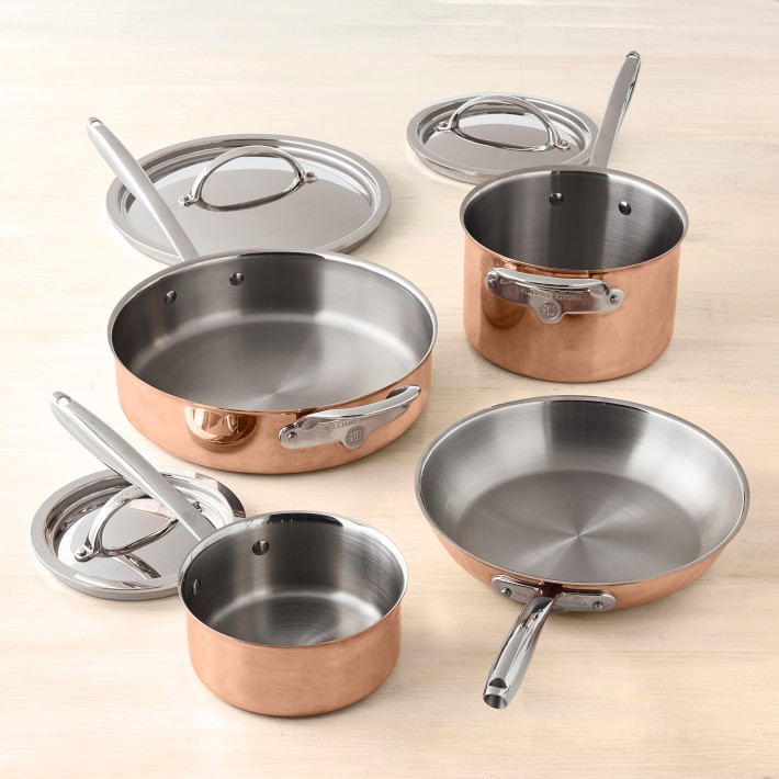 Williams Sonoma Thermoclad Copper 7Piece Cookware Set Williams