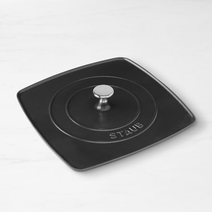Staub Cast-Iron Grill Pan Press | Williams Sonoma