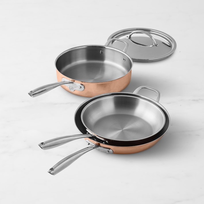 Williams Sonoma Thermoclad Copper 4Piece Cookware Set Williams Sonoma