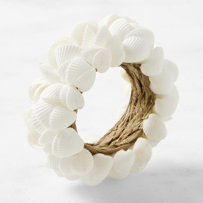 Island Style Shell Napkin Rings, Set of 4 Williams Sonoma