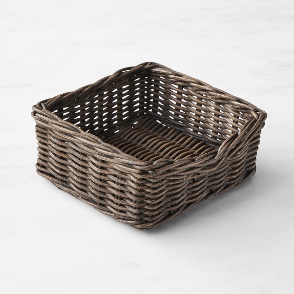 Dark Woven Napkin Holder Williams Sonoma