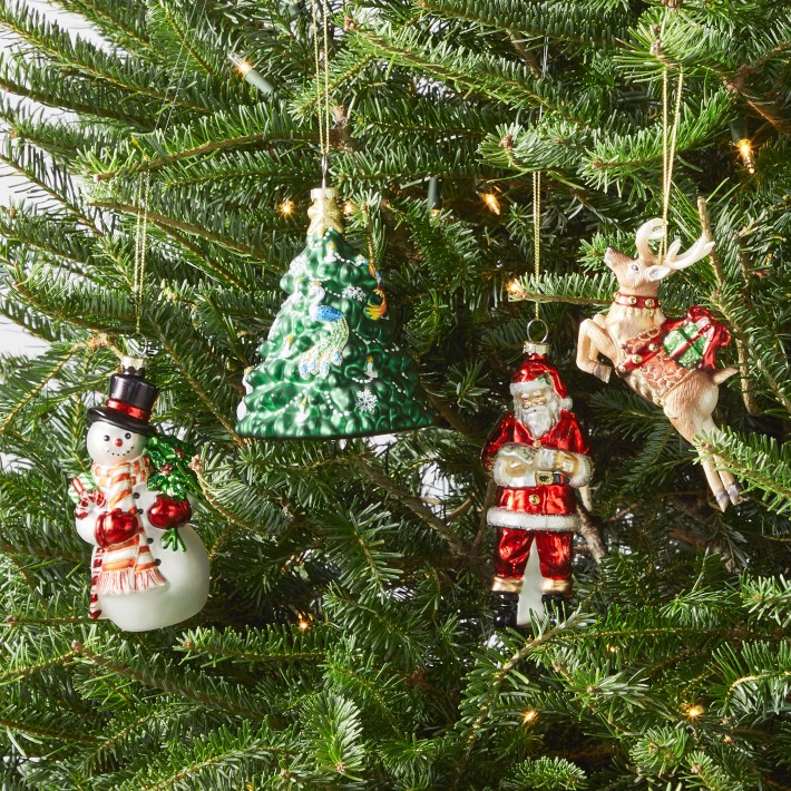 'Twas the Night Before Christmas Ornaments, Set of 4 Williams Sonoma