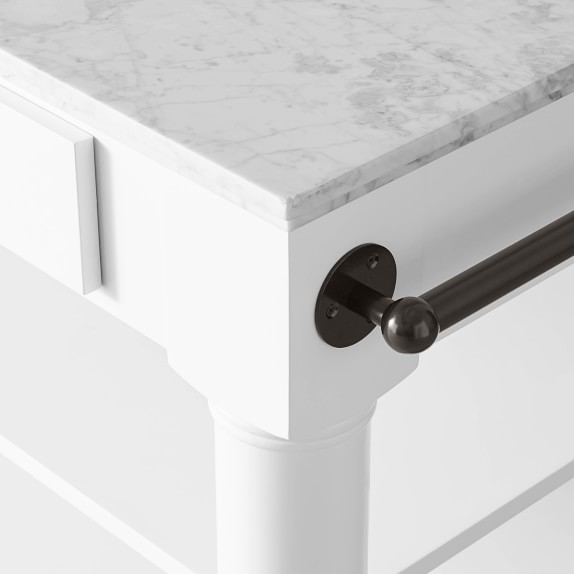 Barrelson Single Marble Top Kitchen Island Williams Sonoma