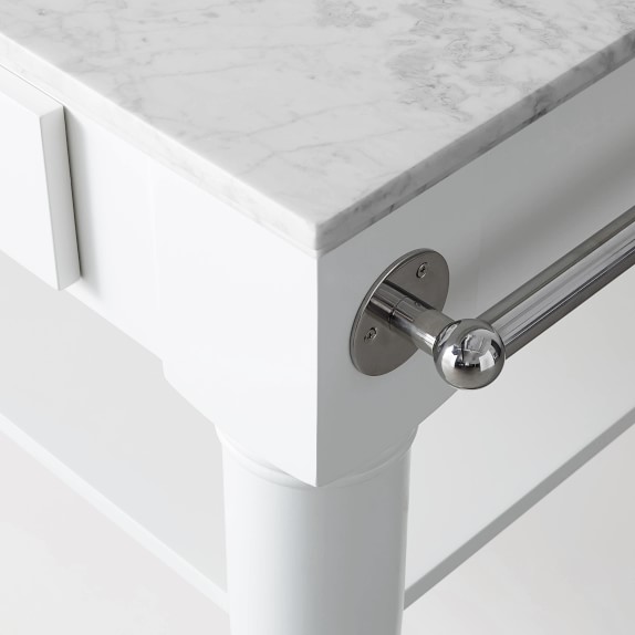 Barrelson Single Marble Top Kitchen Island Williams Sonoma