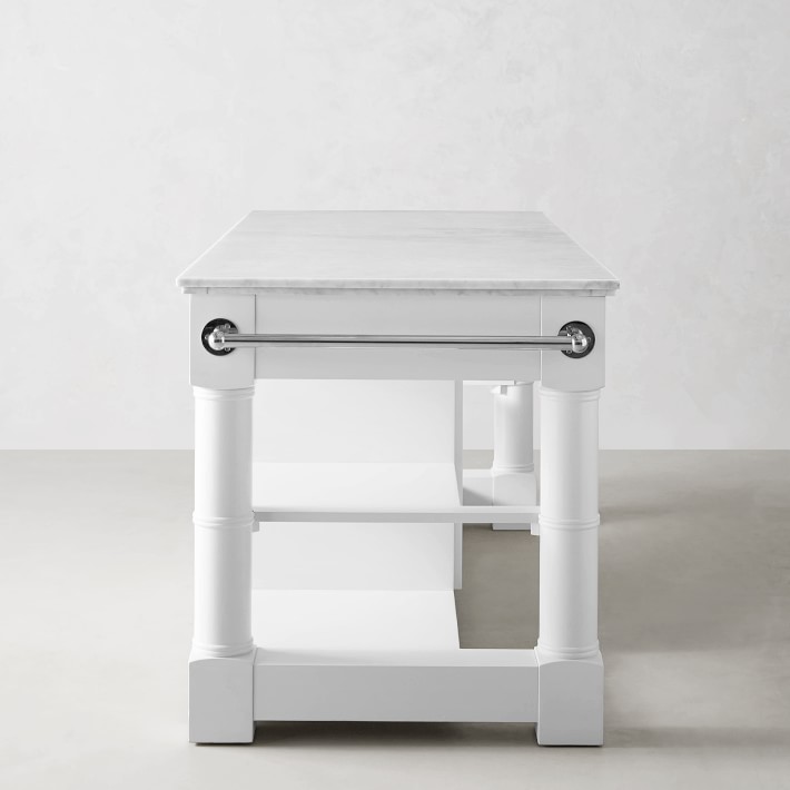 Barrelson Marble Top Kitchen Island Williams Sonoma