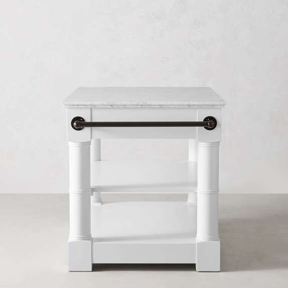 Barrelson Single Marble Top Kitchen Island Williams Sonoma