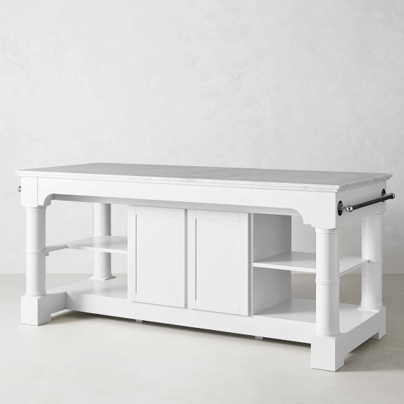 Barrelson Marble Top Kitchen Island Williams Sonoma