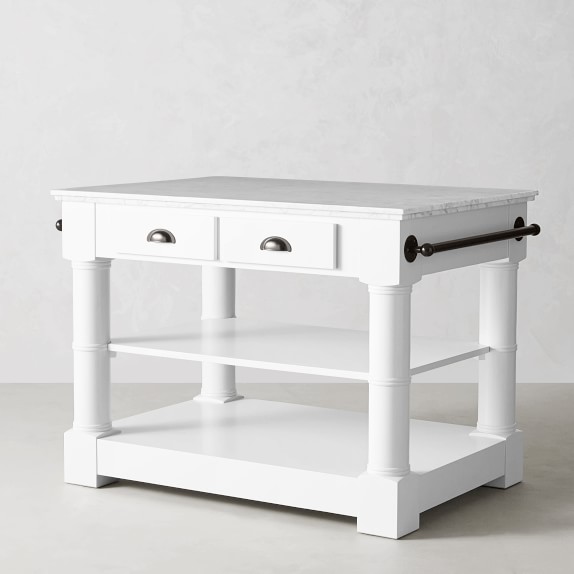 Barrelson Single Marble Top Kitchen Island Williams Sonoma
