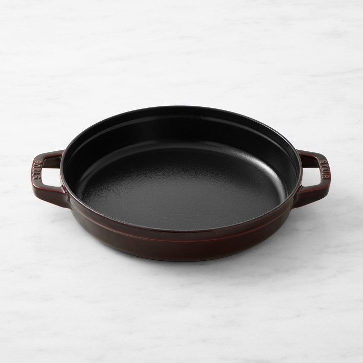 Staub Enameled Cast Iron Stackable DoubleHandle Fry Pan Williams Sonoma
