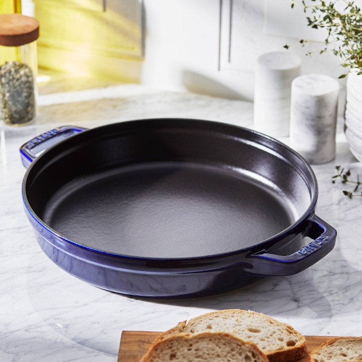 Staub Enameled Cast Iron Stackable Double-Handle Fry Pan | Williams Sonoma