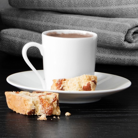 Apilco Tuileries Porcelain Espresso Cups & Saucers Set of 4 Williams Sonoma