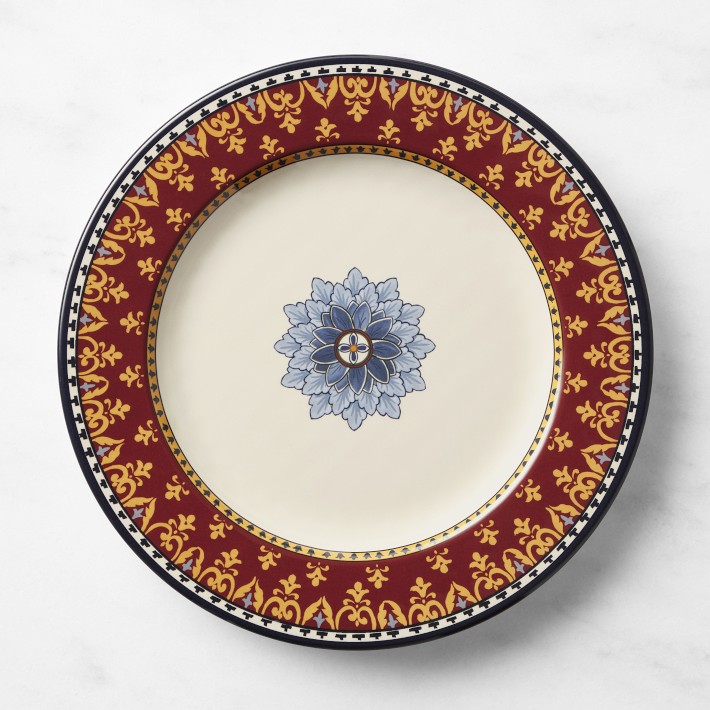 Sicily Red Melamine Dinner Plates, Set of 4 Williams Sonoma