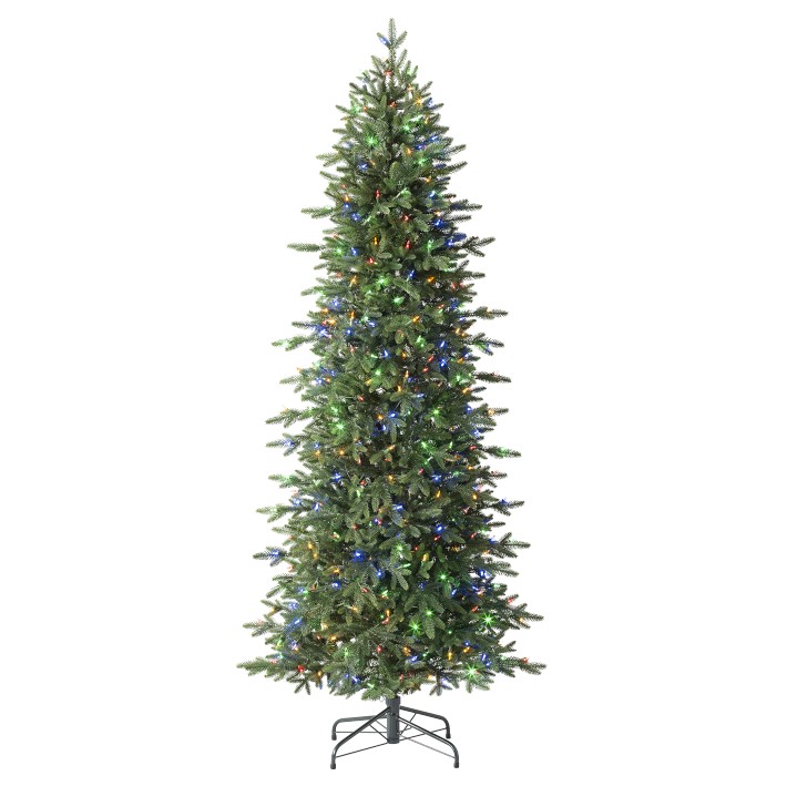Real Feel™ Artificial Oregonian Slim Prelit Christmas Tree, 7.5'9