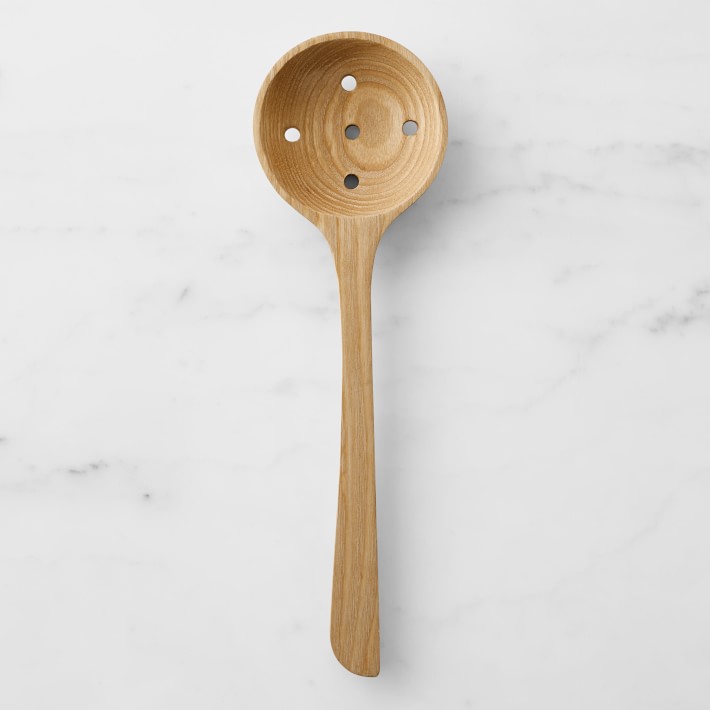 FSC® Certified Williams Sonoma Ash Wood Slotted Spoon