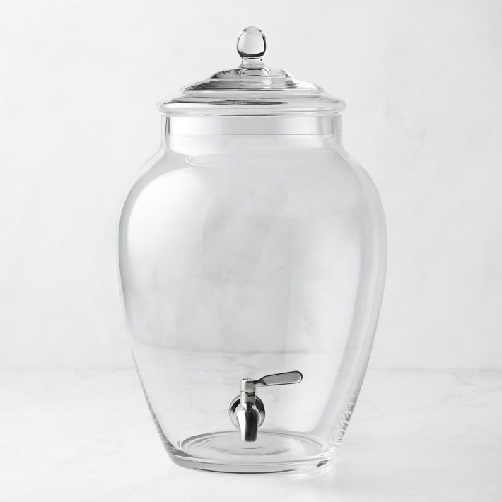 Round Glass Beverage Dispenser Williams Sonoma
