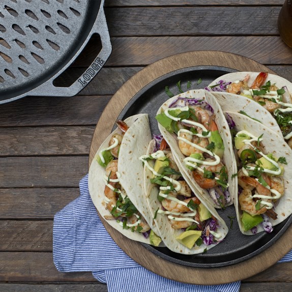 Lodge Dual Handled Grill Basket, 12" Williams Sonoma