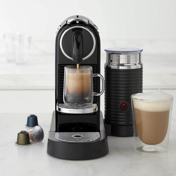 Nespresso Citiz Espresso Machine with 3 Milk By De'Longhi Williams Sonoma