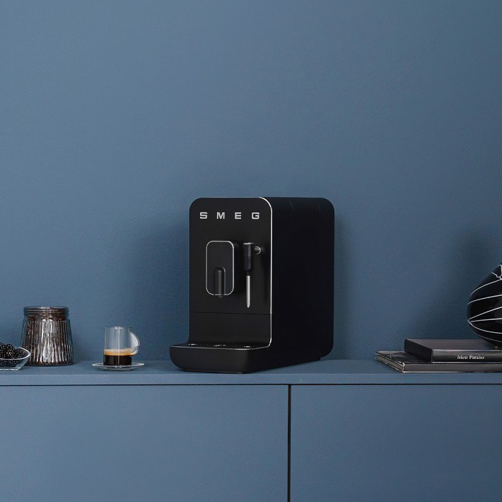 Smeg Medium FullyAutomatic Coffee Machine in Matte Black Williams Sonoma