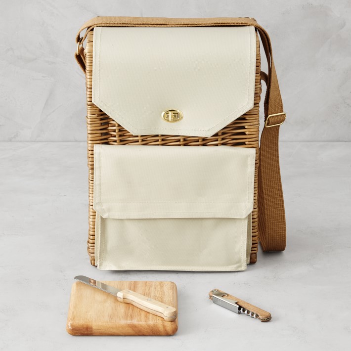 Corsica Wine & Cheese Picnic Basket Williams Sonoma