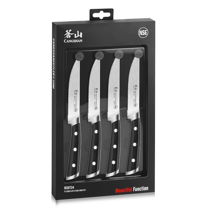 Cangshan TS Series 4Piece Steak Knife Set Williams Sonoma