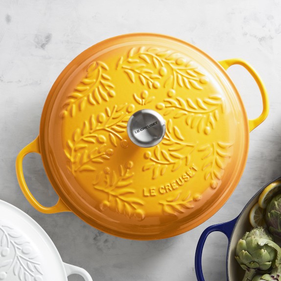 Le Creuset Enameled Cast Iron Olive Branch Braiser, 3 1/2Qt