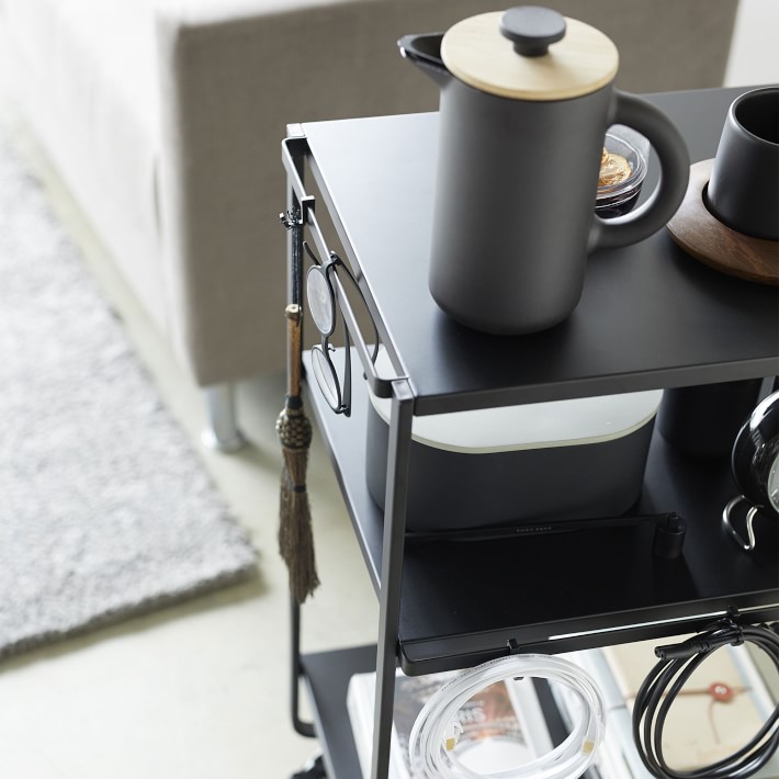 Yamazaki Home Tower Rolling Utility Cart Williams Sonoma