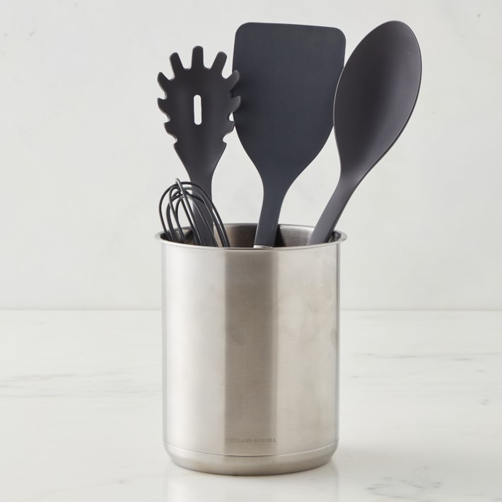 Williams Sonoma Signature Nonstick Utensils with Utensil Holder, Set of