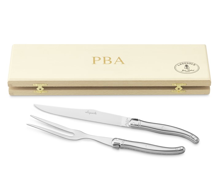 Laguiole Jean Dubost StainlessSteel Carving Knife Set Williams Sonoma