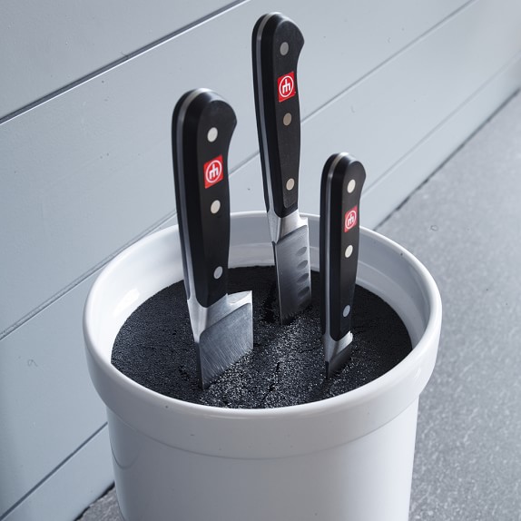 Ceramic Knife Holder with Kapoosh® Insert Kitchen Counter Organizers