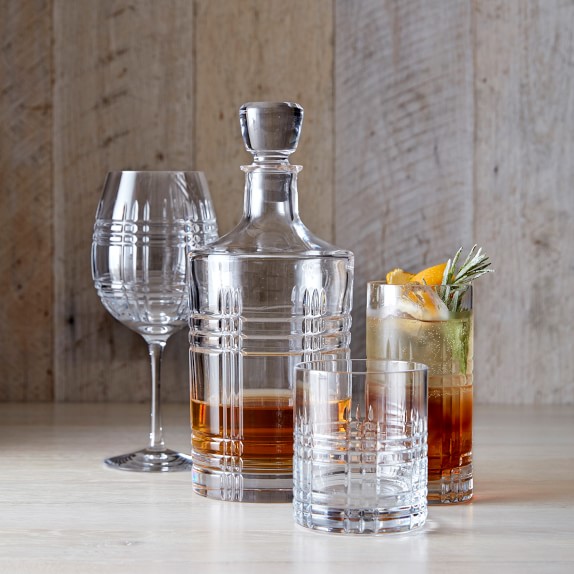 MacLean Cut Crystal Double OldFashioned Glasses Williams Sonoma