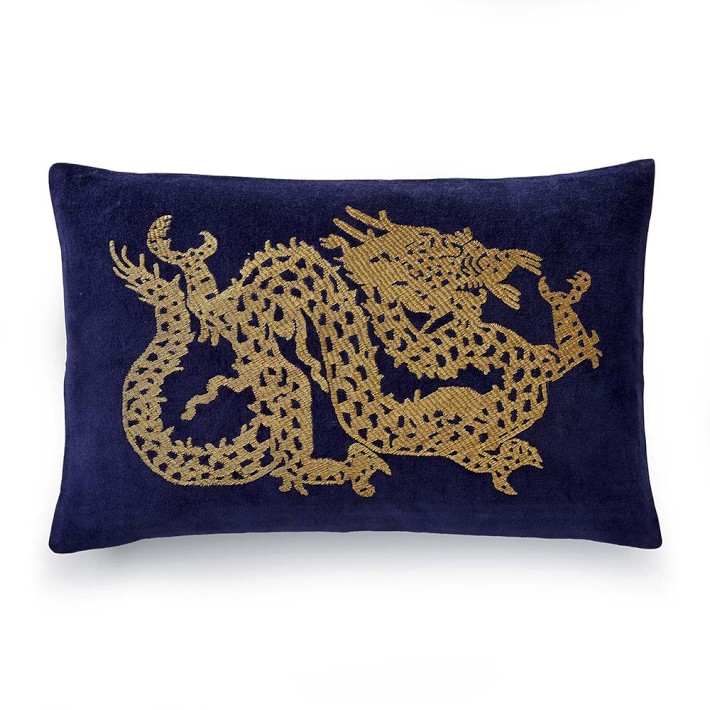 Dragon Zardozi Lumbar Pillow Williams Sonoma