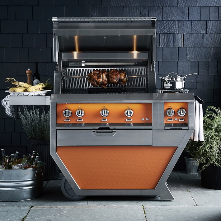 54'' Gas Grill with Double Side Burners | Williams Sonoma